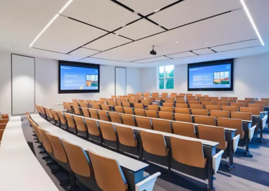 Audio visual integration setup for corporate and educational spaces by Vallect