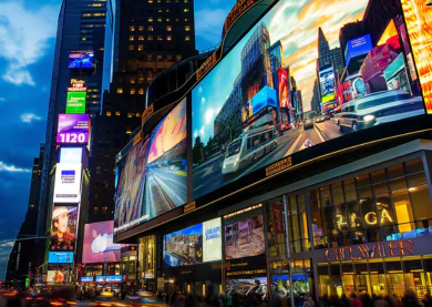 LED video wall and digital signage installation for commercial environments by Vallect
