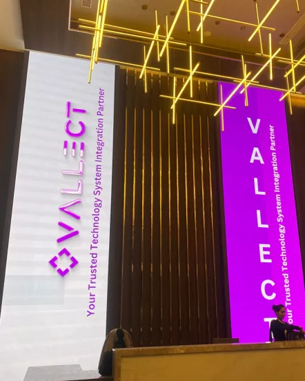 Video Wall solution in IT Park for real-time data visualization and corporate communication