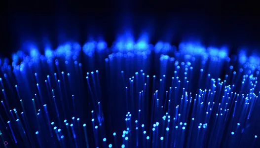 Fibre optic cabling infrastructure used for high-speed network connectivity and data transmission
