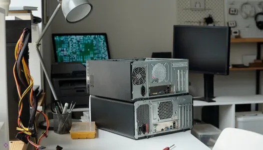 IT hardware equipment including servers, data storage units, routers, and enterprise computing devices