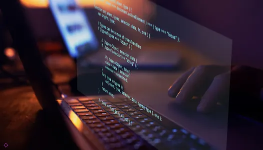 Software interface graphics representing enterprise applications, cybersecurity tools, and IT management systems