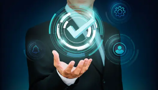 Professional engineers planning and managing video wall installation with technical expertise