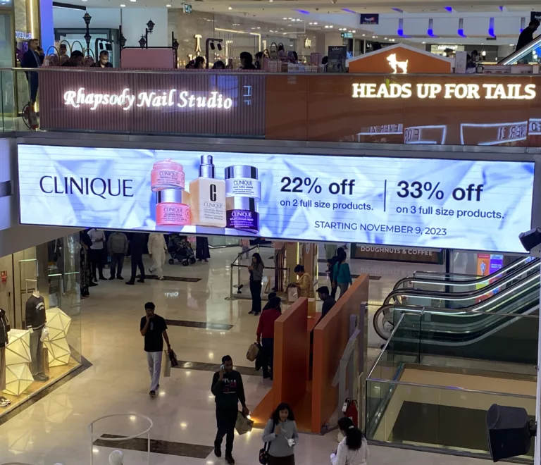 Vallect redefines a high street mall with LED Videowall solutions in Noida!