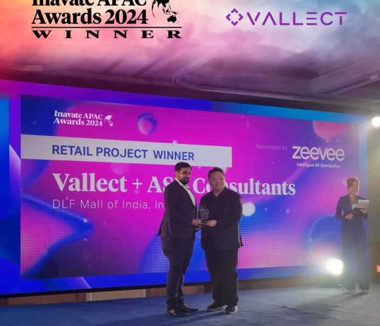 Vallect Wins Inavate APAC Award 2024 for Best Retail Project