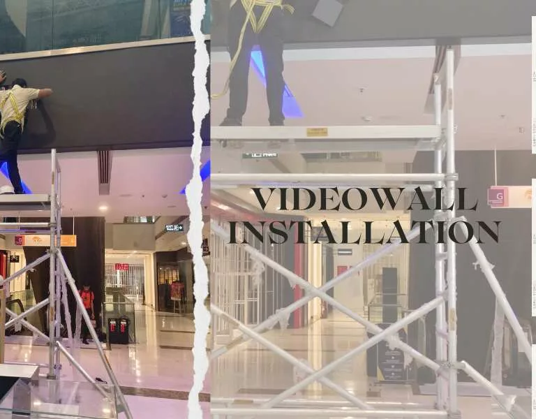 videowall installation