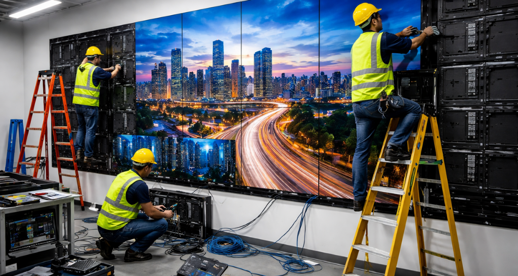 Video Wall Installation: Use Cases, Styles & Setup Guide