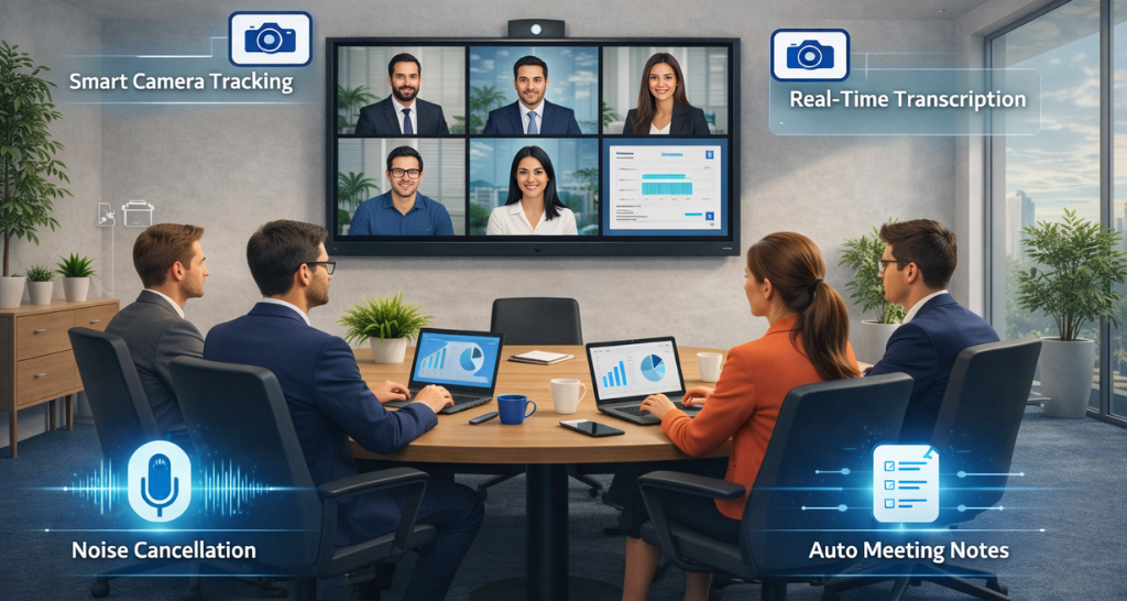 Online vs AI Powered AV Meeting Room Solutions: Hybrid Meetings in 2026
