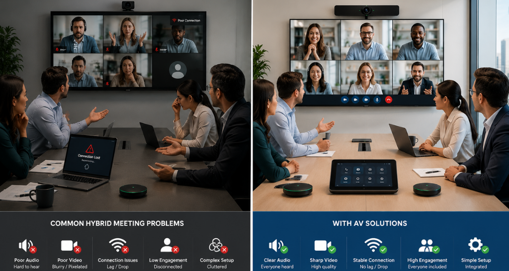 Solving the “Can You Hear Me?” Problem: AV Solutions for Hybrid Meetings