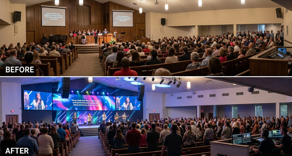 Elevate House of Worship Experience with Auditorium AV Technology