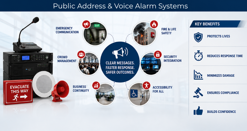 How Public Address & Voice Alarm Systems Improve Safety ?