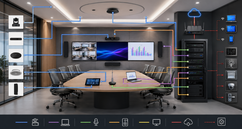 Designing High-Performance Corporate Meeting Rooms with Seamless AV Integration